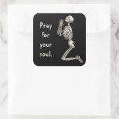 Sticker de squelette priant (Sac)