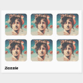 Sticker de statue esthétique Vaporwave (Feuille)