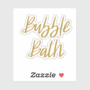 Sticker de stockage de bain bulle