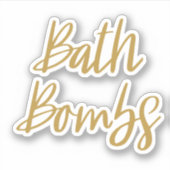 Sticker de stockage de bombes de bain (Devant)
