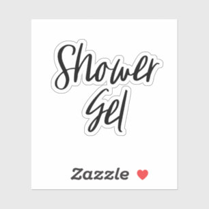 Sticker de stockage de gel douche