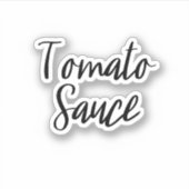 Sticker de stockage de la sauce tomate (Devant)