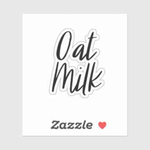 Sticker de stockage de lait d'avoine