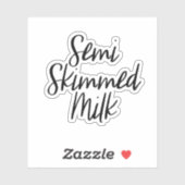 Sticker de stockage de lait semi-écrémé (Feuille)