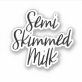 Sticker de stockage de lait semi-écrémé (Devant)