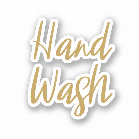 Sticker de stockage de lavage à main (Devant)