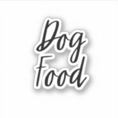 Sticker de stockage de nourriture pour chien (Devant)