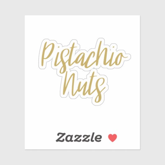 Sticker de stockage de pistaches noix (Feuille)