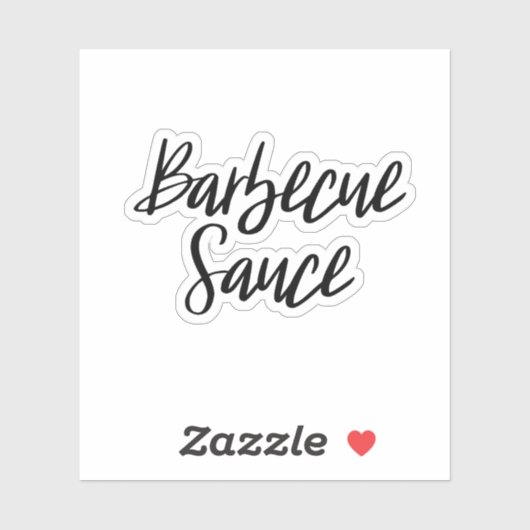 Sticker de stockage de sauce barbecue (Feuille)