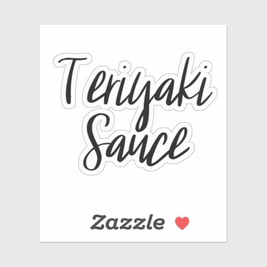 Sticker de stockage de sauce Teriyaki (Feuille)