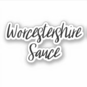 Sticker de stockage de sauce Worcestershire (Devant)