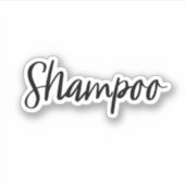 Sticker de stockage de shampooing (Devant)
