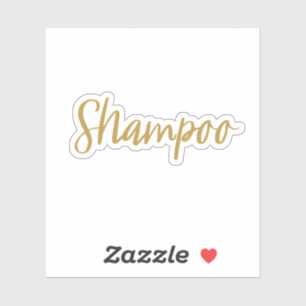 Sticker de stockage de shampooing