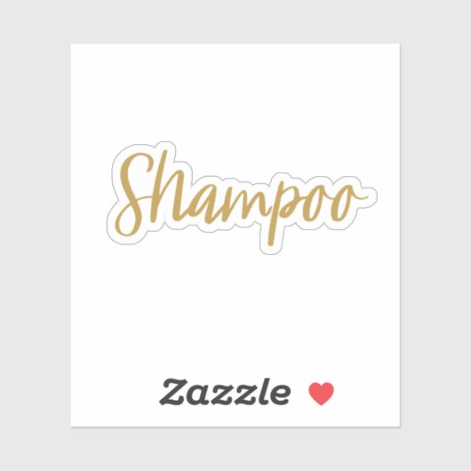 Sticker de stockage de shampooing (Feuille)