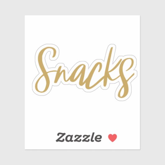 Sticker de stockage de snacks (Feuille)