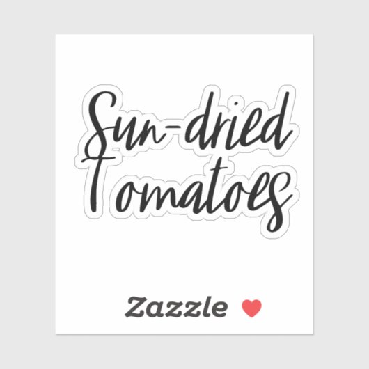 Sticker de stockage de tomates séchées au soleil (Feuille)
