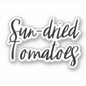 Sticker de stockage de tomates séchées au soleil (Devant)