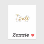 Sticker de stockage de toner (Feuille)