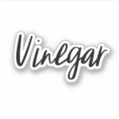 Sticker de stockage de vinaigre (Devant)