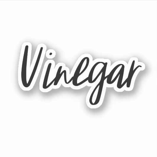Sticker de stockage de vinaigre (Devant)