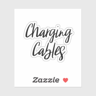 Sticker de stockage des câbles de charge