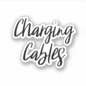 Sticker de stockage des câbles de charge (Devant)