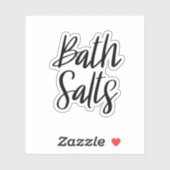Sticker de stockage des sels de bain (Feuille)