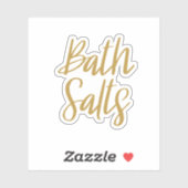 Sticker de stockage des sels de bain (Feuille)