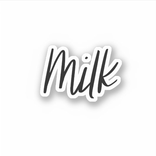 Sticker de stockage du lait (Devant)