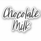Sticker de stockage du lait de chocolat (Devant)