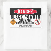 Sticker de stockage en poudre noire (Sac)
