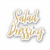 Sticker de stockage pour vinaigrette à salade (Devant)