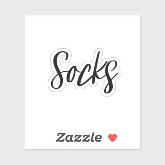Sticker de stockage Socks (Feuille)