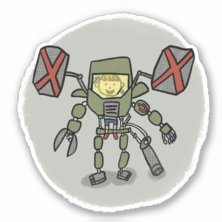 Sticker de style de livre de bande dessinée Ethan
