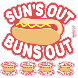 Sticker De Sun des petits pains hot dog