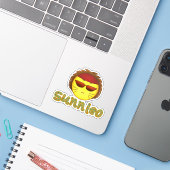 Sticker de Sunnleo (Ordinateur portable avec iPhone)