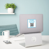Sticker de support vinyle sans marque (Ordinateur portable sur le bureau)