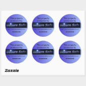 Sticker de surveillance de la sécurité à domicile (Feuille)