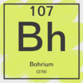Sticker de table périodique - Bohrium (Devant)
