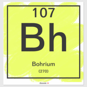Sticker de table périodique - Bohrium