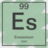 Sticker de table périodique - Einsteinium (Devant)