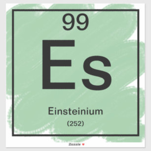Sticker de table périodique - Einsteinium