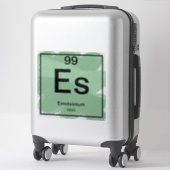 Sticker de table périodique - Einsteinium (Sur valise)