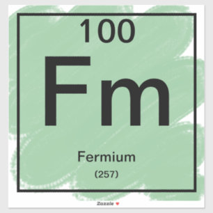 Sticker de table périodique - Fermium