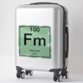 Sticker de table périodique - Fermium (Sur valise)