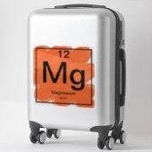 Sticker de table périodique - Magnésium (Sur valise)
