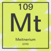 Sticker de table périodique - Meitnerium (Devant)
