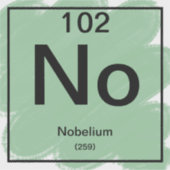Sticker de table périodique - Nobelium (Devant)