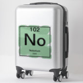 Sticker de table périodique - Nobelium (Sur valise)