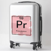 Sticker de table périodique - Praseodymium (Sur valise)